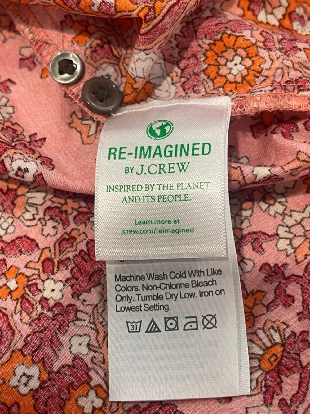 J.Crew Paisley Ruffle Cotton Blouse Size L